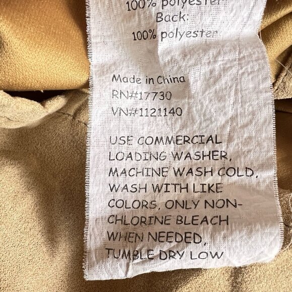 PAIR WOOLRICH  King Size Pillow Shams Ultra Suede Tan Flanged Western 39" x 24" - Picture 14 of 14